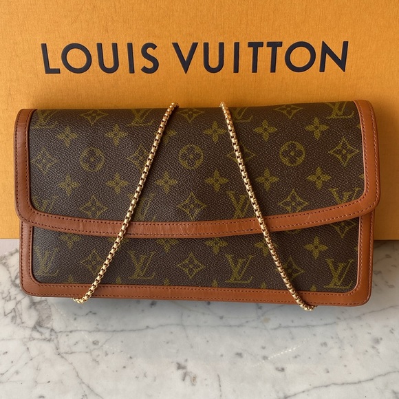 Louis Vuitton Dame Clutch Shoulder Great Condition Authentic Vintage Monogram - Picture 2 of 15